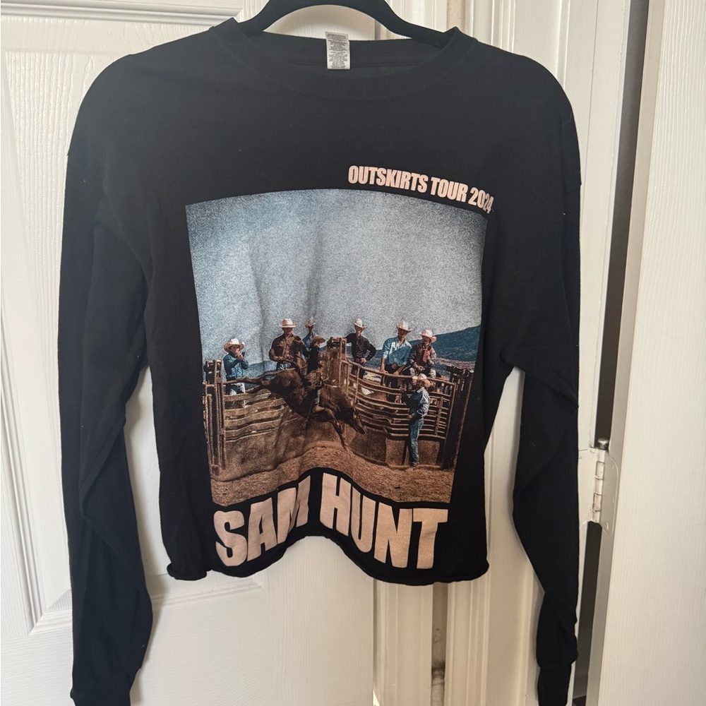 Sam Hunt 2024 Outskirts Tour Black Long Sleeve Shirt